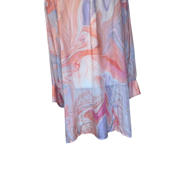 Johnny Was Silk Top Pink Multi Boho Tunic - Picture 9 of 13